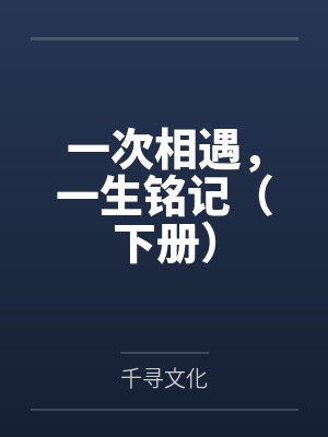 一次相遇,一生铭记(下册)